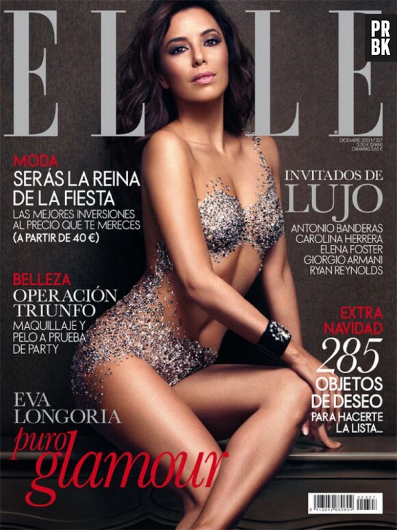 Eva Longoria en couverture de Elle
