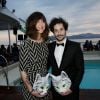 Daphné Bürki et Gunther Love pour la soire Reebok à la Villa Schweppes à Cannes, le 17 mai 2014