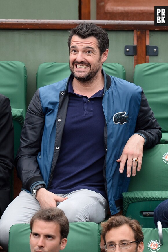 Arnaud Ducret dans les tribunes de Roland Garros le 26 mai 2014