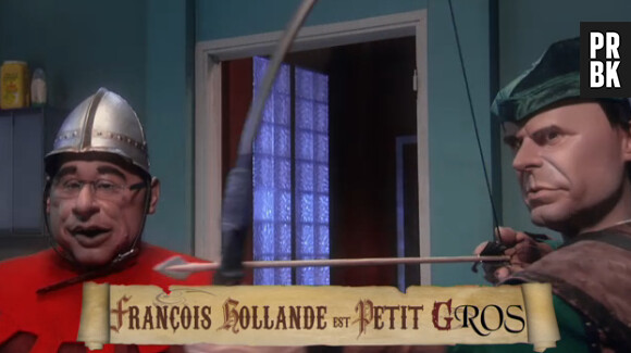 François Hollande dans la parodie de Robin des bois