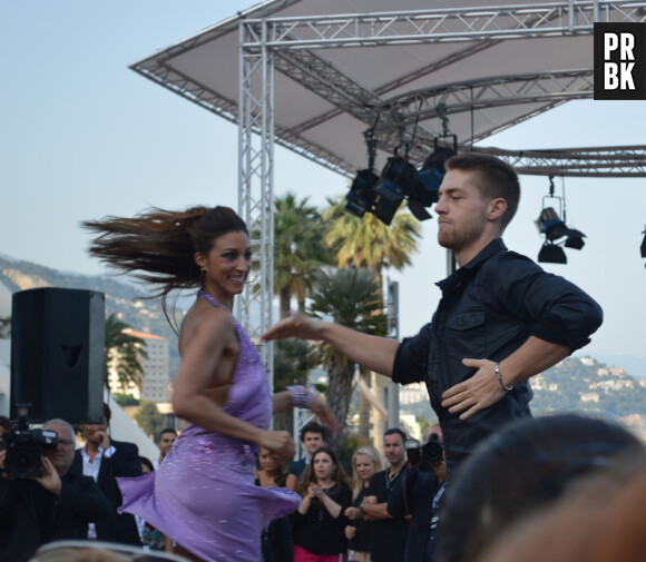 Danse avec les Stars : Silvia Notargiacomo et Yann-Alrick Mortreuil au Festival de Monte Carlo le 8 juin 2014