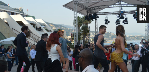 Danse avec les Stars : cours de danse au Festival de Monte Carlo le 8 juin 2014