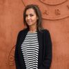 Karine Le Marchand dans le quartier VIP de Roland Garros 2014