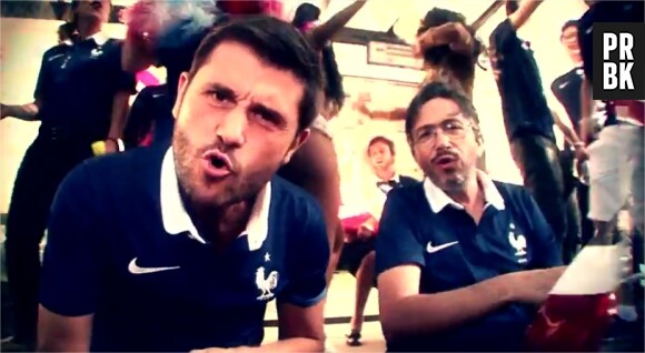 Christophe Beaugrand et Florian Gazan soutiennent l'Equipe de France de football