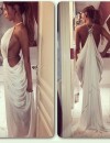  Nabilla Benattia dans une robe blanche sexy tir&eacute;e de sa collection de v&ecirc;tements 