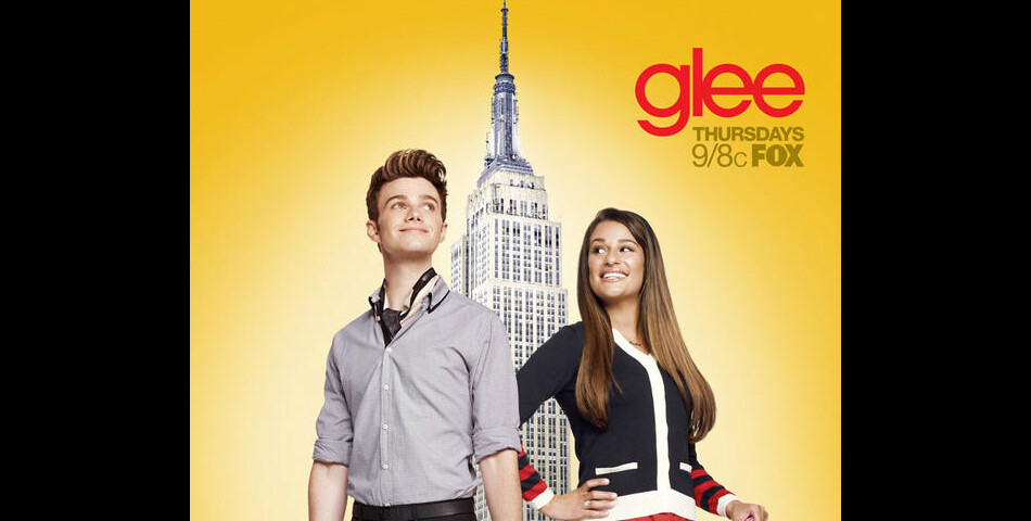  Glee : Lea Michele et Chris Colfer sur une photo promo 