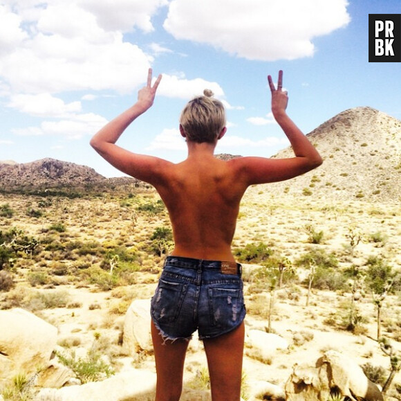 Miley Cyrus encore topless sur Instagram
