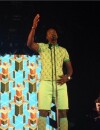 Omar Sy déguisé en Stromae version Doudou Stromae aux Arènes de Nimes, le 24 juillet 2014