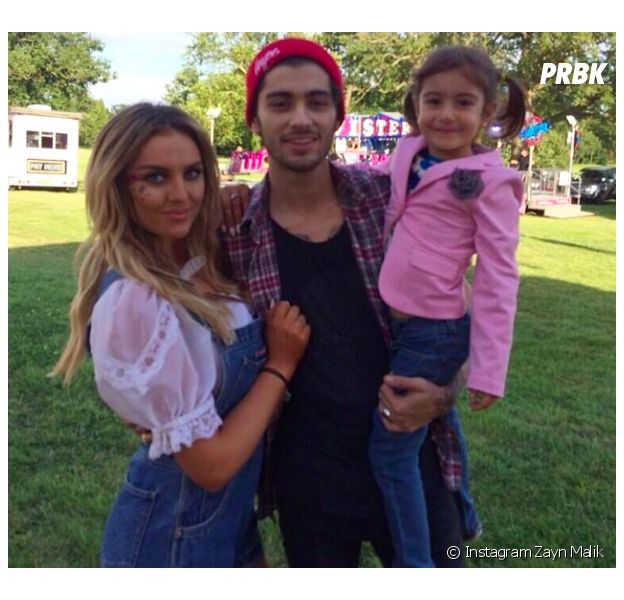 Zayn Malik aux côtés de sa cousine Arshiya et de Perrie Edwards, en juillet 2014 sur Instagram