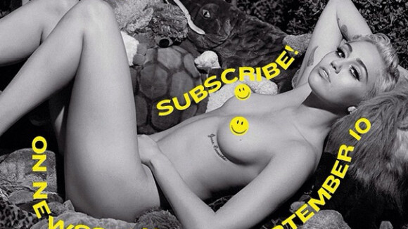 Miley Cyrus nue et ultra sexy pour V Magazine et Karl Lagerfeld
