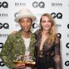 Pharrell Williams et Cara Delevingne aux GQ Men of the Year Awards le 2 septembre 2014 à Londres