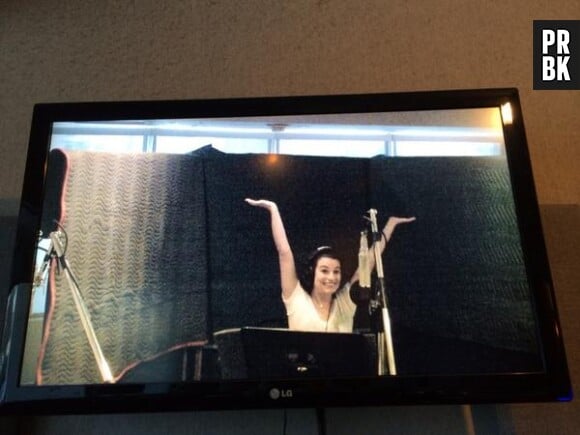 Glee saison 6 : Lea Michele en studio