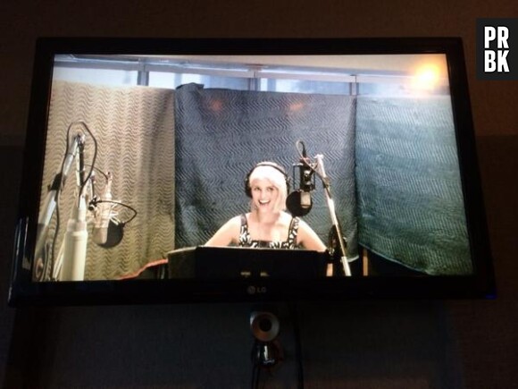 Glee saison 6 : Dianna Agron en studio