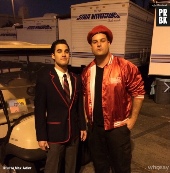 Glee saison 6 : Darren Criss et Max Adler sur le tournage