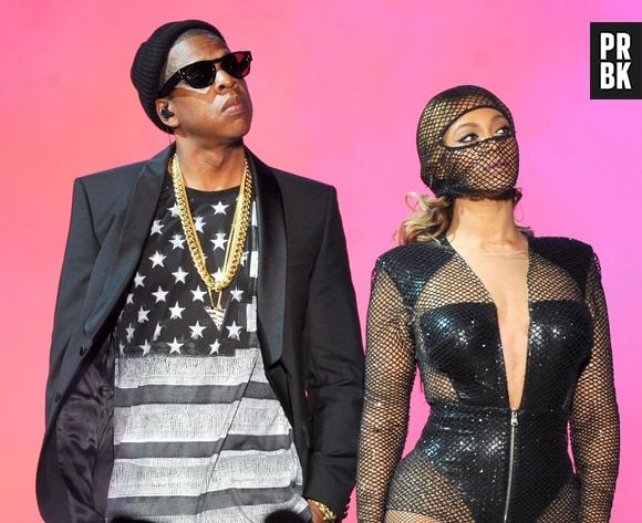 Beyoncé et Jay Z en couple sur scène pour les concerts du On The Run Tour, juillet 2014