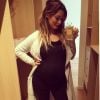 Emilie Nef Naf exhibe son baby bump sur Instagram, le 5 septembre 2014