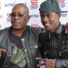 Jacky Brown et Black M lors de la conférence de presse de Trace Urban Music Awards 2014 au Casino de Paris, le 23 septembre 2014
