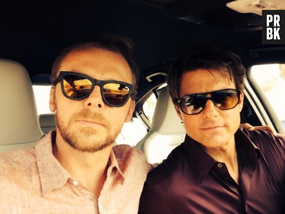 Mission Impossible 5 : Simon Pegg et Tom Cruise sur le tournage