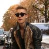 Justin Bieber en mode "bossu", le 30 septembre 2014 à Paris
