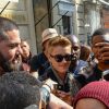 Justin Bieber et ses fans, le 30 septembre 2014 à Paris