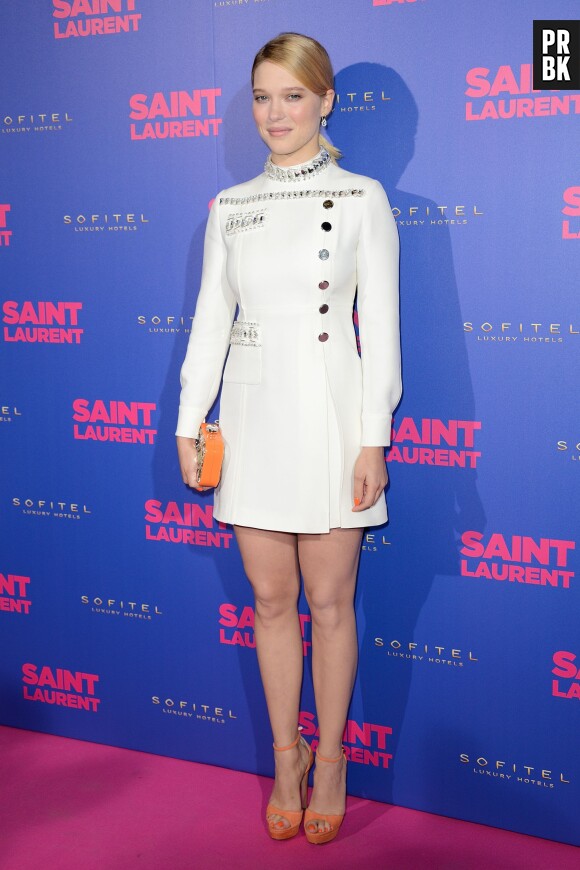 Léa Seydoux à l'avant-première de Saint Laurent, le 23 septembre 2014 à Paris