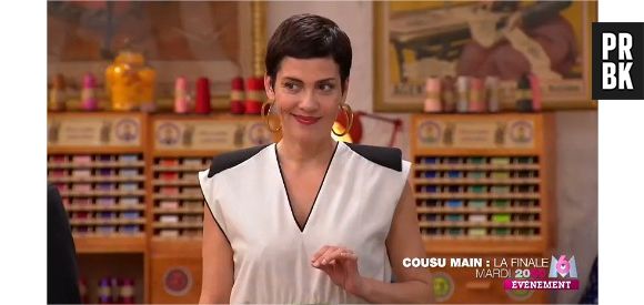 Cousu Main : Adelino, Carmen et Séverine en finale de l'émission présentée par Cristina Cordula, le 14 octobre 2014 sur M6