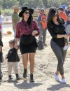 Kim Kardashian, Kanye West, North et toute la famille Kardashian à la recherche d'une citrouille pour Halloween, le 18 octobre 2014 à Los Angeles