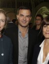 Karine Viard, François Ozon et Marina Foïs au lancement de la FIAC 2014, le 22 octobre au Grand Palais