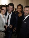 Lorie, Stéphane Plaza, Karine Le Marchand et Bernard Montiel au lancement de la FIAC 2014, le 22 octobre au Grand Palais