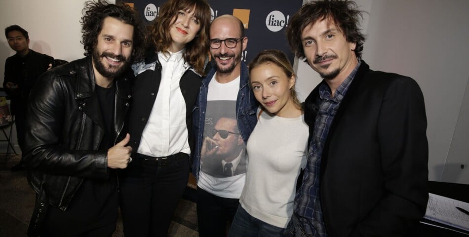 Gunther Love, Daphné Bürki, Cartman, Aurélia et Arnaud Tsamère au lancement de la FIAC 2014, le 22 octobre au Grand Palais