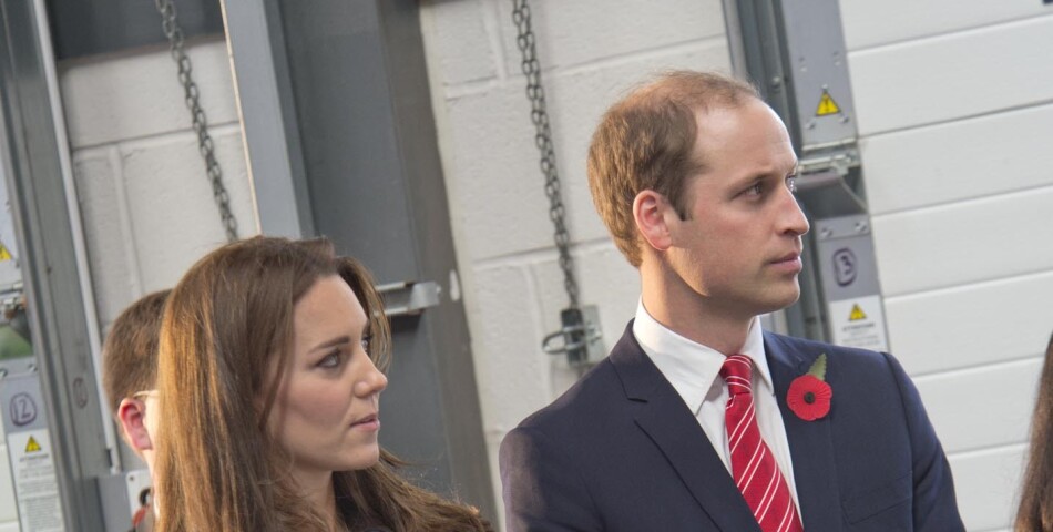 Kate Middleton enceinte au côté du Prince William pour la visite d&#039;une raffinerie, le 8 novembre 2014 au Pays de Galles