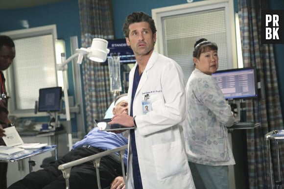 Grey's Anatomy saison 11, épisode 7 : Patrick Dempsey (Derek) sur une photo