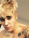 Justin Bieber blond sur une photo