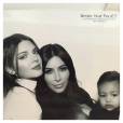  Kim Kardashian avec Kendall Jenner et North sur Instagram, le 27 d&eacute;cembre 2014 