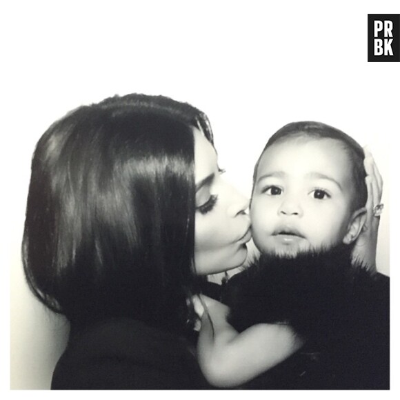 Kim Kardashian avec North sur Instagram, le 27 décembre 2014