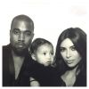 Kim Kardashian, North et Kanye West sur Instagram, le 27 décembre 2014