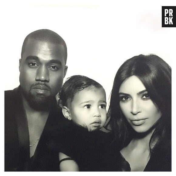 Kim Kardashian, North et Kanye West sur Instagram, le 27 décembre 2014