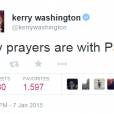 Attentat à Charlie Hebdo : Kerry Washington se mobilise