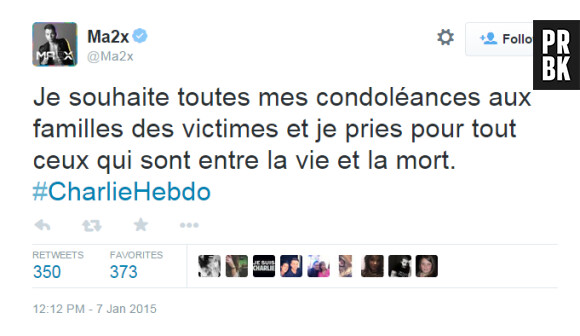 Attentat à Charlie Hebdo : MA2X se mobilise