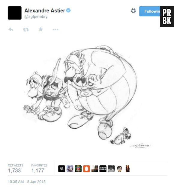 Attentat à Charlie Hebdo : Alexandre Astier se mobilise