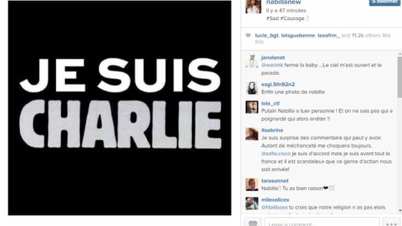 Nabilla, Shy'm, Kerry Washington... l'hommage des stars aux victimes de l'attentat à Charlie Hebdo