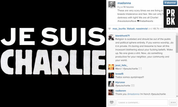 Attentat à Charlie Hebdo : Madonna se mobilise