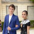  Ansel Elgort et Violetta Komyshan : le couple &agrave; la Fashion Week de Paris, le 25 juin 2014 