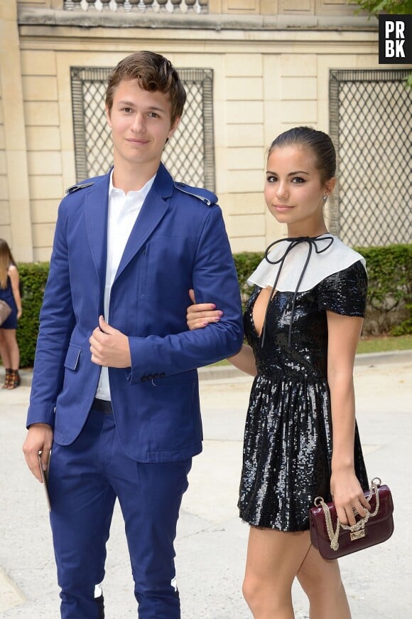 Ansel Elgort et Violetta Komyshan : le couple à la Fashion Week de Paris, le 25 juin 2014
