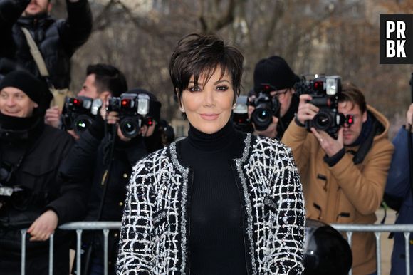 Kris Jenner au défilé Chanel au Grand Palais à Paris, le 27 janvier 2015