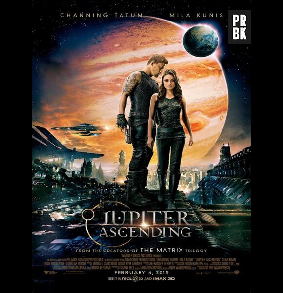 Jupiter Ascending : affiche du film avec Mila Kunis et Channing Tatum