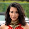 Kim Kardashian : sa nouvelle coupe de cheveux au brunch pré Grammy Awards 2015 de Roc Nation, le 7 février 2015 à Los Angeles