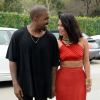 Kim Kardashian et Kanye West : regard complice et amoureux au brunch pré Grammy Awards 2015 de Roc Nation, le 7 février 2015 à Los Angeles