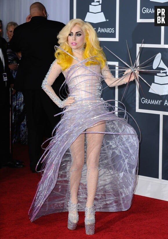 Lady Gaga aux Grammy Awards en 2010