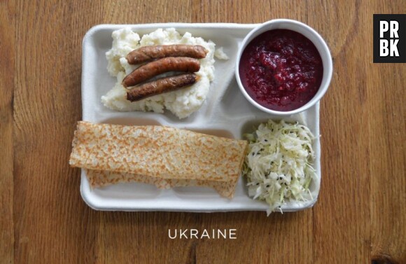Le repas moyen des cantines en Ukraine